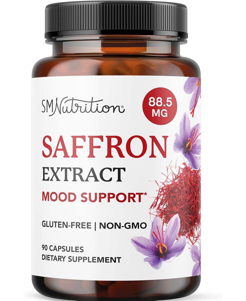 SMNutrition Saffron Capsules, 90 Count