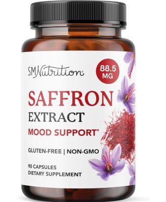SMNutrition Saffron Capsules, 90 Count