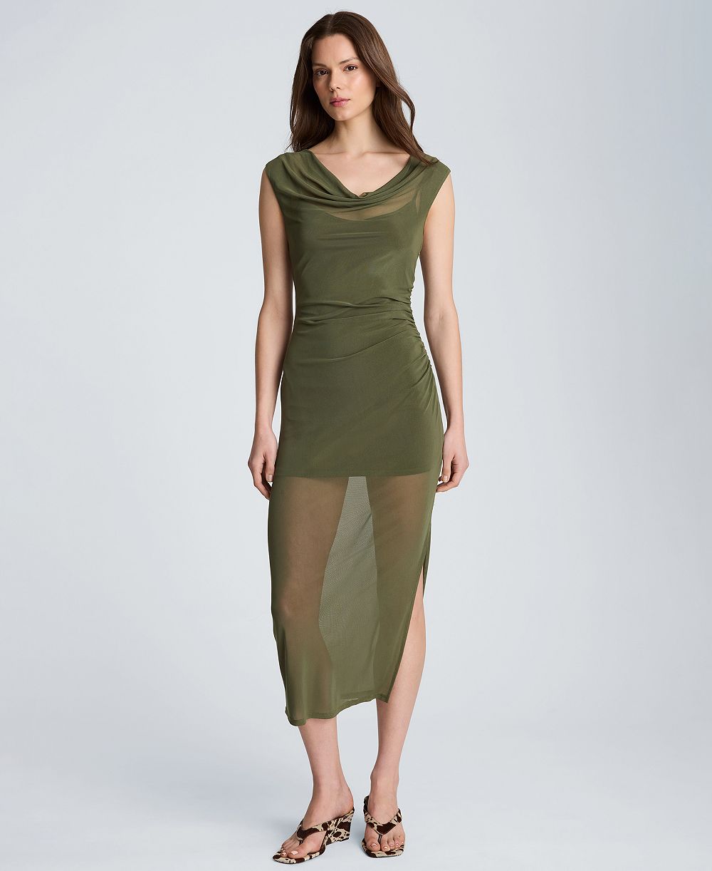 Женское миди-платье Kenneth Cole Sleeveless Cowl Neck
