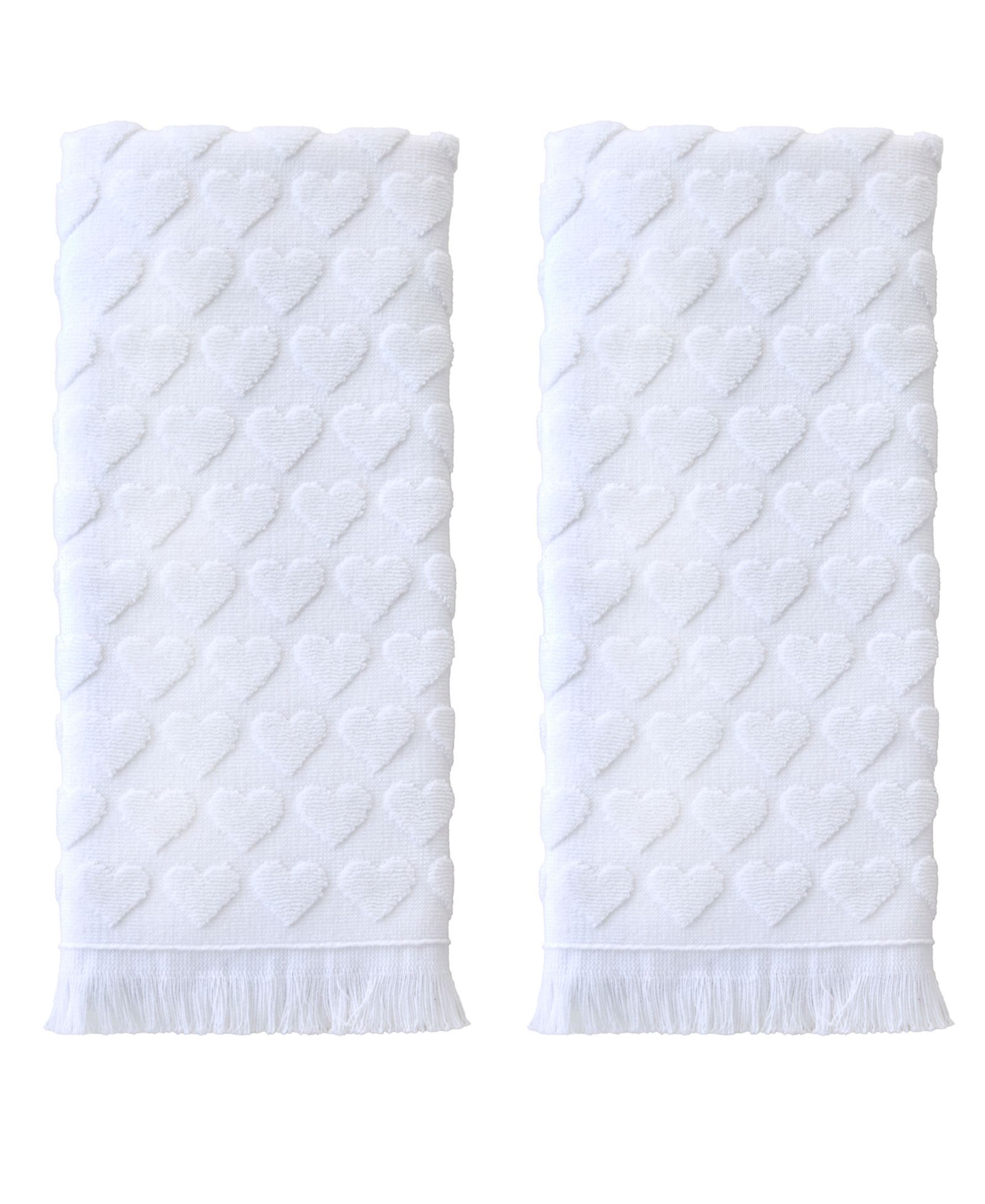 SKL Home набор из 2 полотенец для рук Heart Jacquard