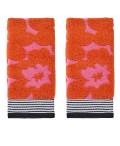 SKL Home Floral Grande Jacquard 2-Piece Hand Towel Set