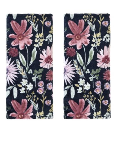 SKL Home Wildflower Printed 2-Piece Hand Towel Set