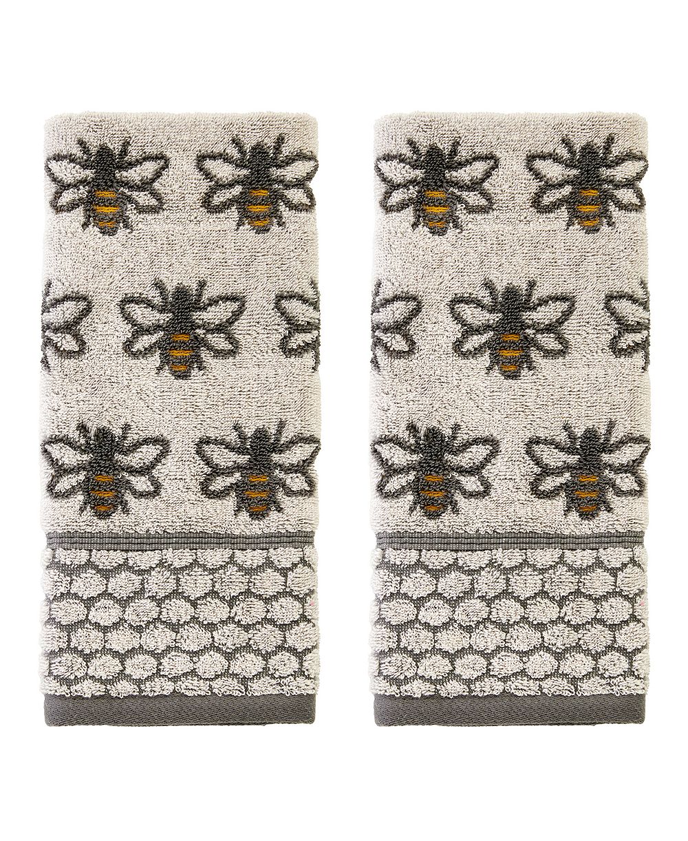 SKL Home набор из 2 полотенец для рук с узором Honey Bee