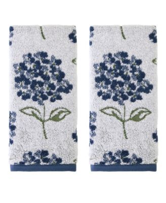 Набор из 2 полотенец для рук SKL Home Hydrangea Jacquard