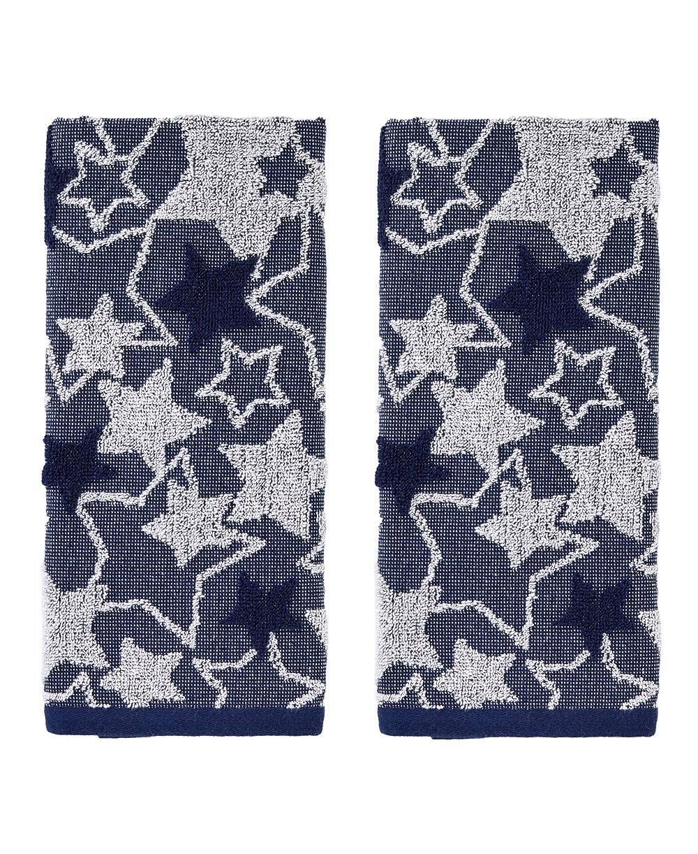Набор из 2 полотенец для рук SKL Home Seasonal Stars Jacquard