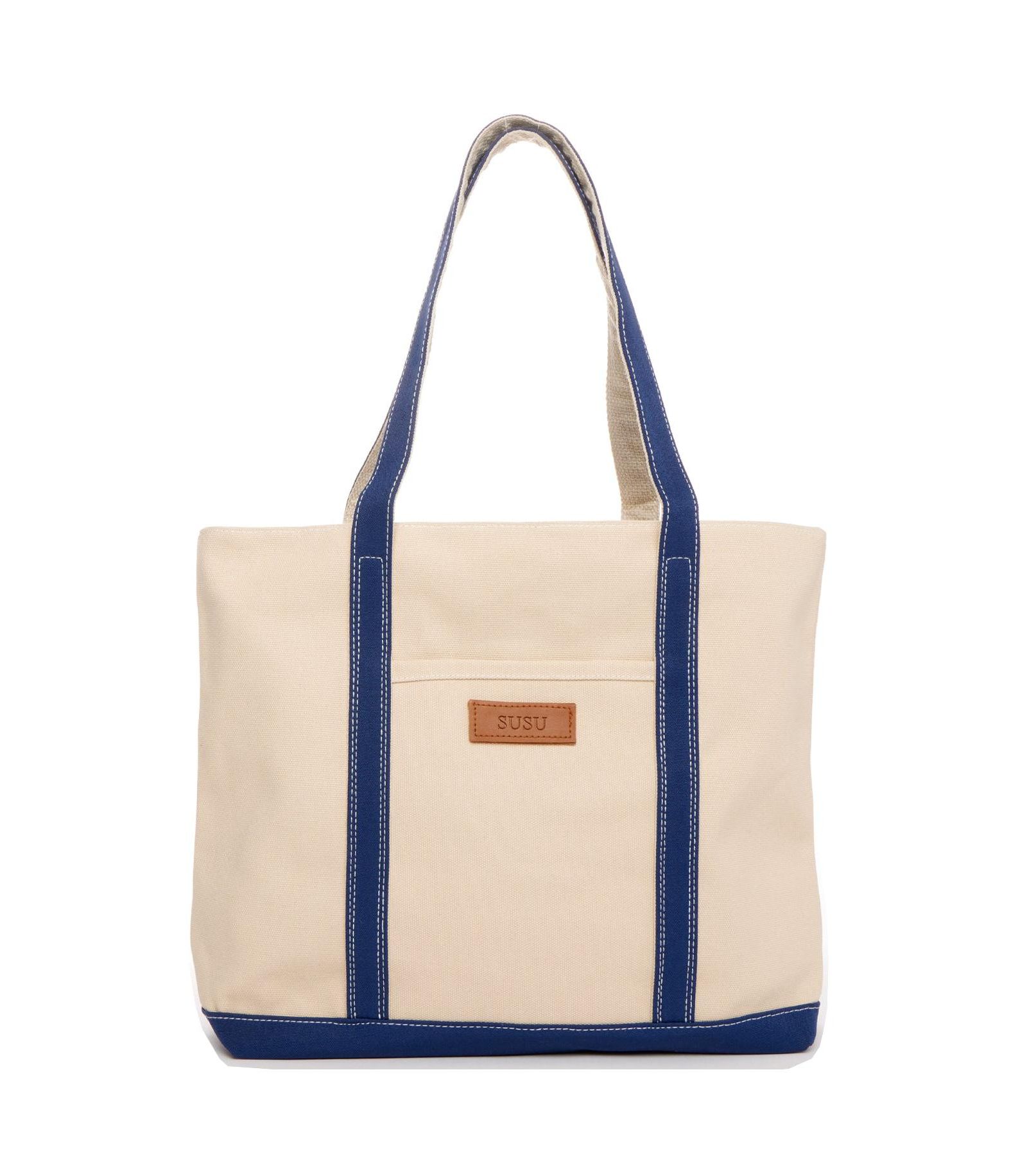 SUSU Women's Canvas Laptop Tote Bag Commuter Work Bag Everyday Shoulder Purse