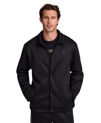 Reebok Men's Pinstripe Coaches Jacket