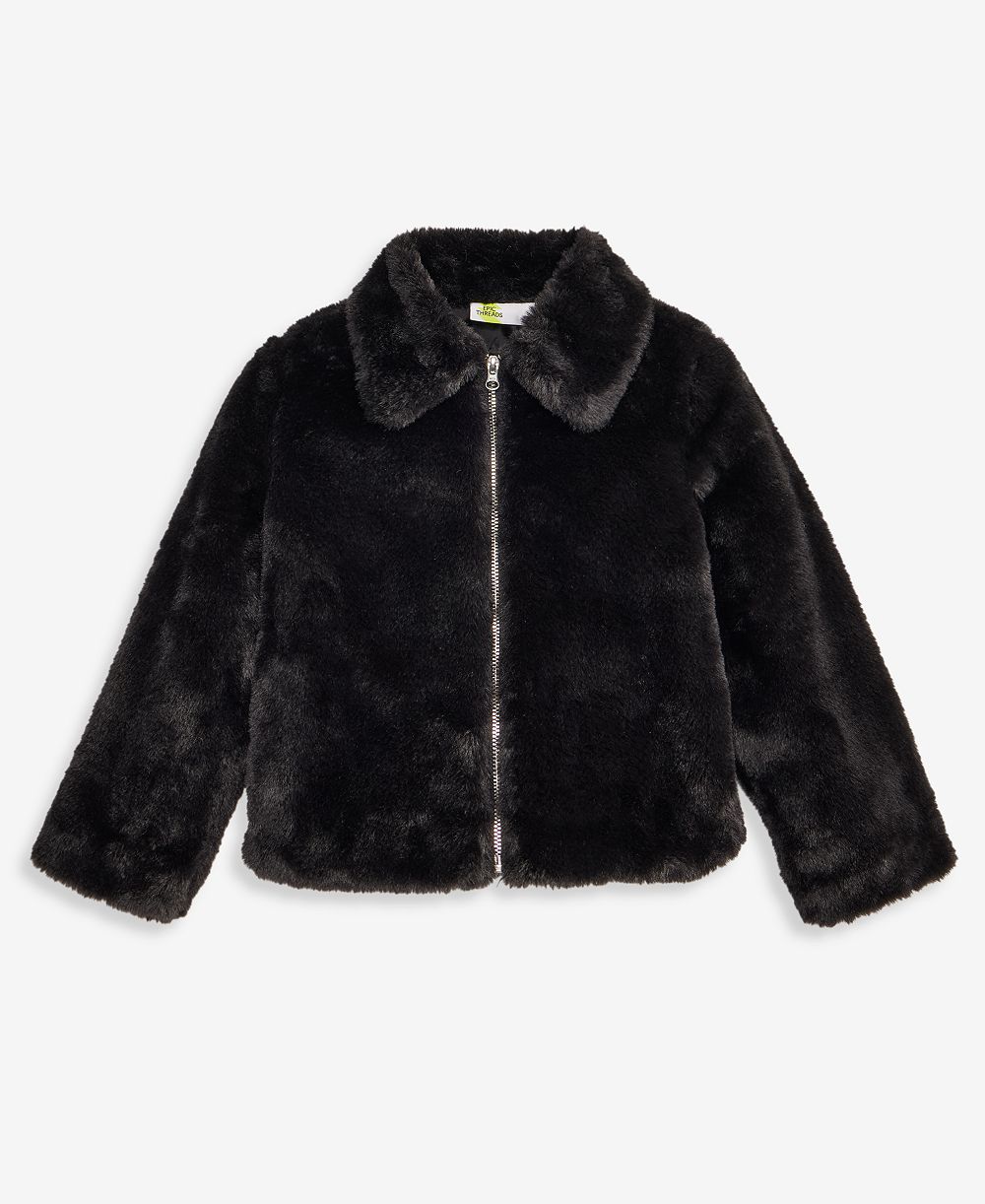 Epic Threads Toddler Girls' 12M-5T Solid Faux-Fur Jacket, Macy's Exclusive