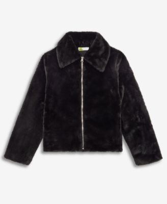 Epic Threads Girls' XS-XL Solid Faux-Fur Jacket, Macy's Exclusive