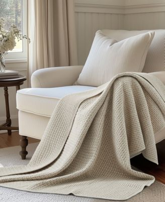Levtex Home Pick-stitch Artisan Textured Quilted Throw, 50" x 60"
