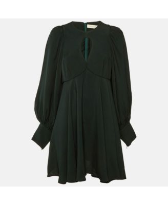 Pre-Owned Zimmermann Women's Crepe Keyhole Detail Mini Dress