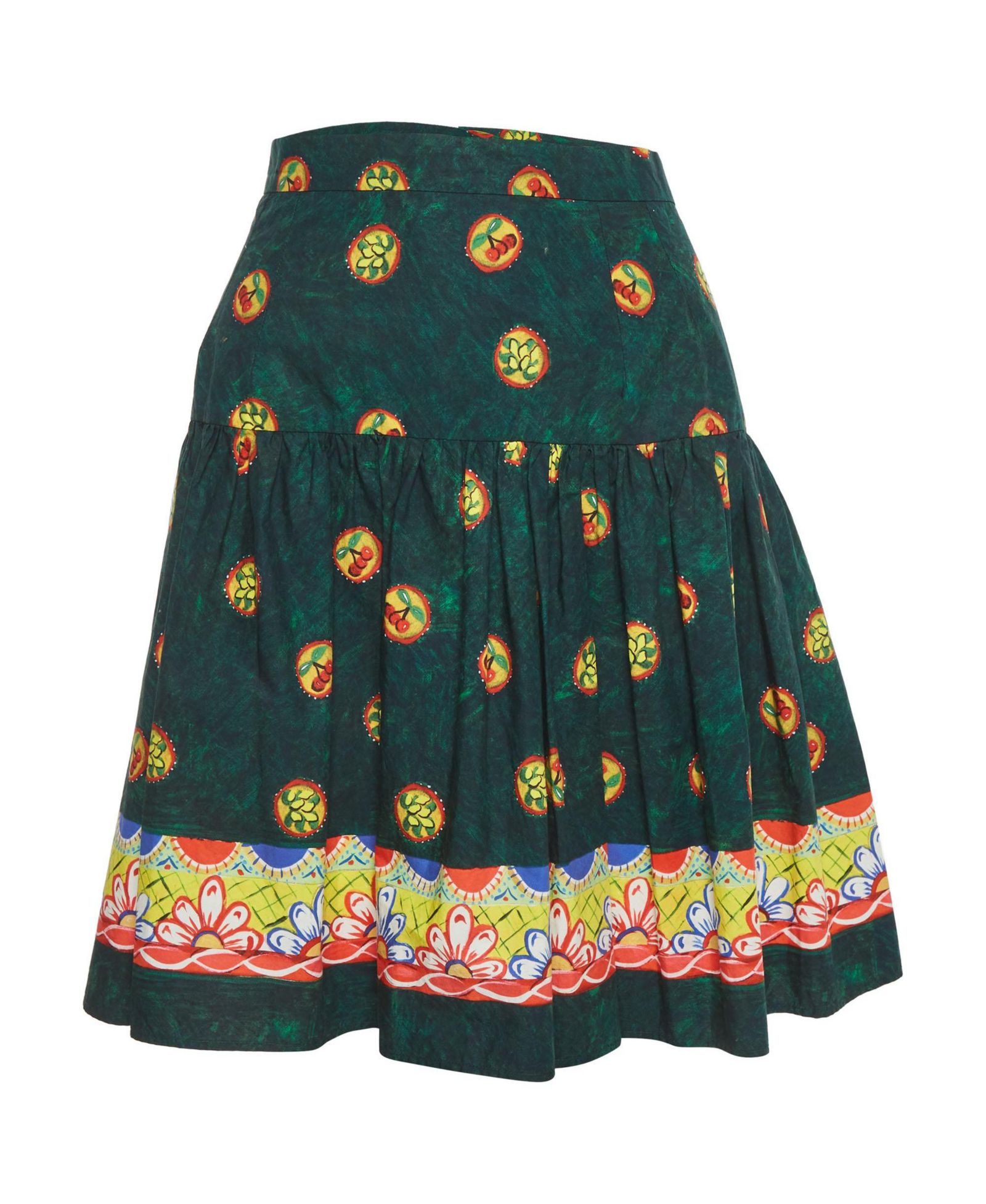 Pre-Owned Dolce & Gabbana Women's Cherry Print Cotton Mini Skirt