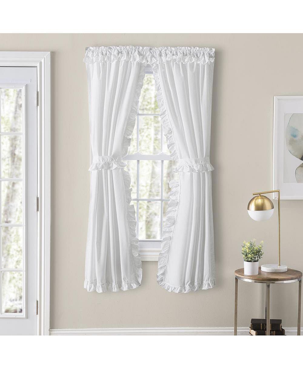 Шторы Ellis Curtain Home Classic Narrow Ruffle, комплект из 2 штор с карманом для штанги