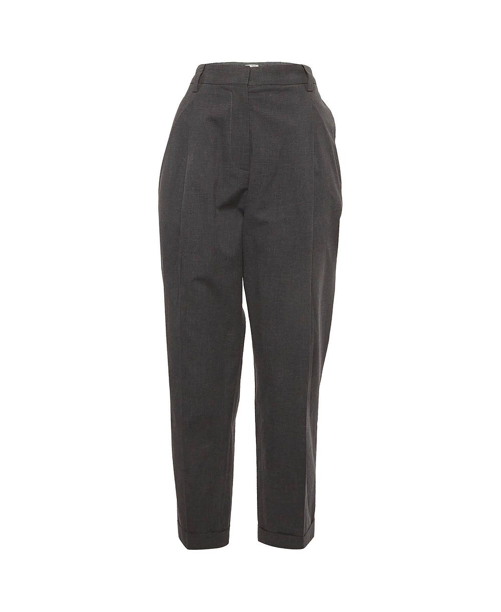 Pre-Owned Brunello Cucinelli Women's Cotton Blend Straight Fit Trousers