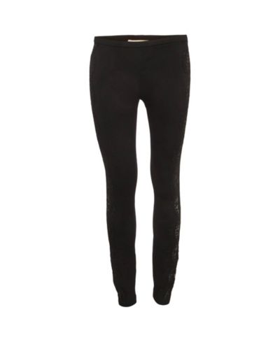 Женские узкие брюки Emilio Pucci из джерси с кружевной отделкой, б/у