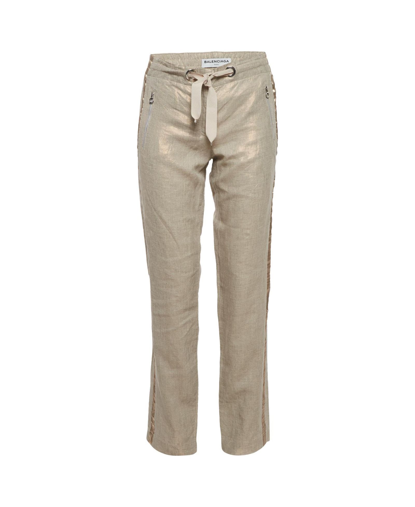 Pre-Owned Balenciaga Women's Lurex Drawstring Trousers