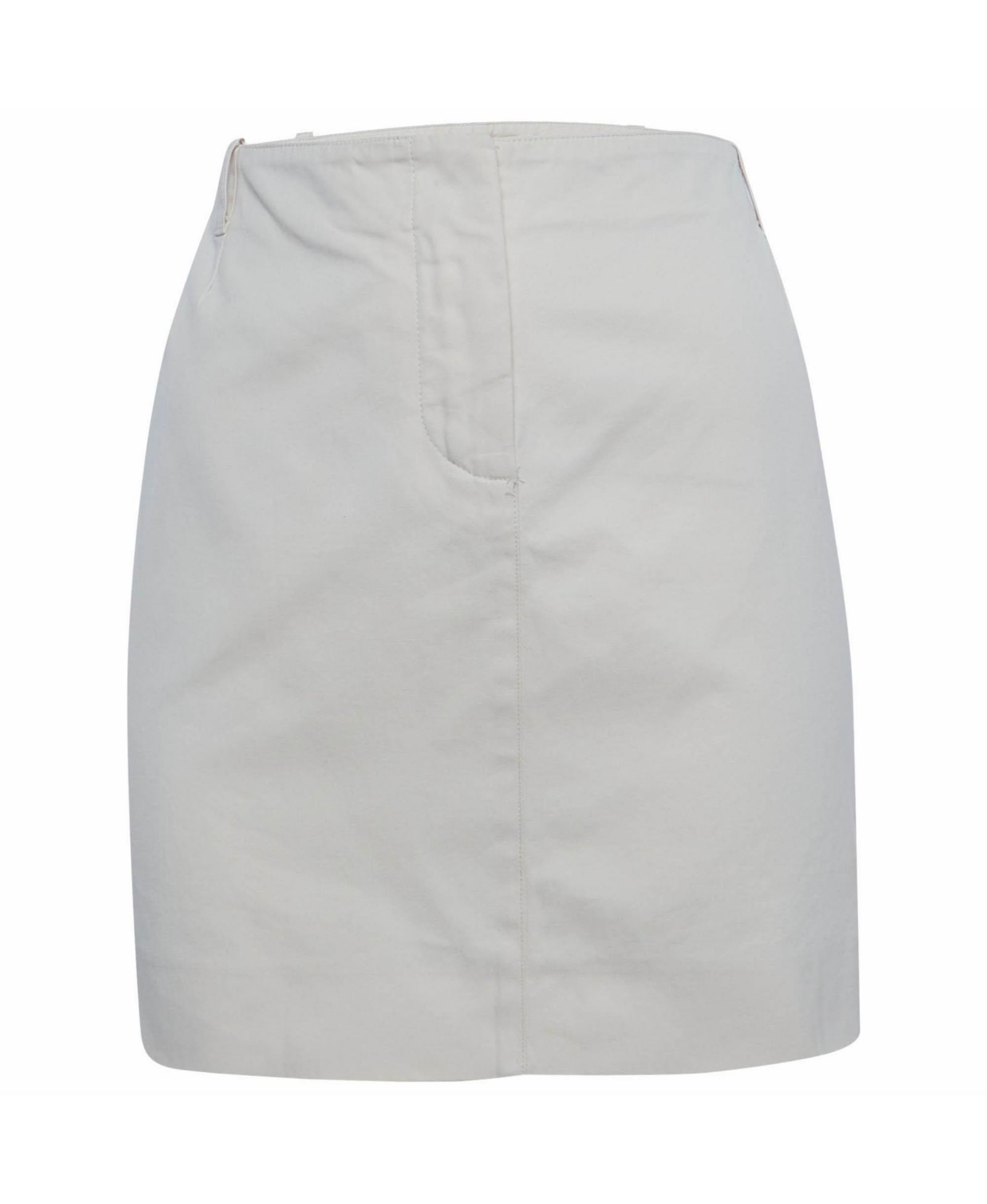 Pre-Owned Chloe Women's Cream Twill Mini Skirt