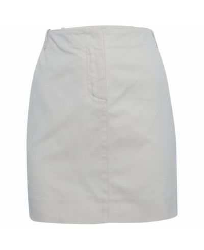 Pre-Owned Chloe Women's Cream Twill Mini Skirt