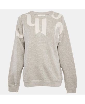 Женский джемпер Chloe Logo Print Cotton Melange Crew Neck Pre-Owned