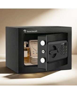 Bonsaii сейф премиум-класса 0.23 Cu Ft с кодовой панелью, Type-C и двойными стальными болтами
