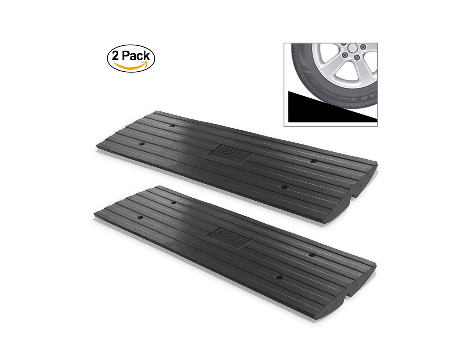 Автомобильные пандусы Pyle Driveway Threshold, 2 шт.