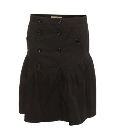 Pre-Owned Burberry Women's Cotton Pleated Short Skirt