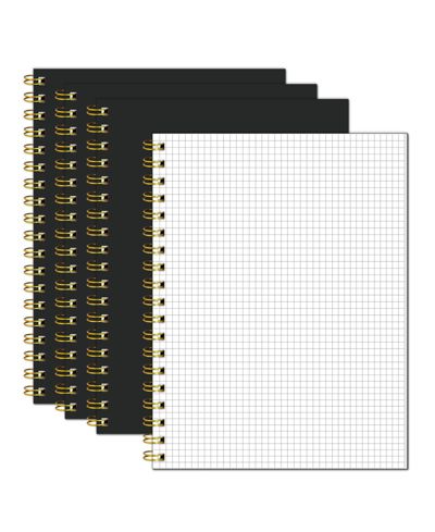 GNUADZ Graph Spiral Notebook Grid Journal Hardcover Engineering Work School