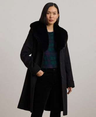 Женское пальто Lauren Ralph Lauren Icon Faux-Fur Collar Walker