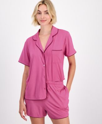 Женский комплект пижам State of Day 2-Piece Short-Sleeve Notched-Collar XS-3X