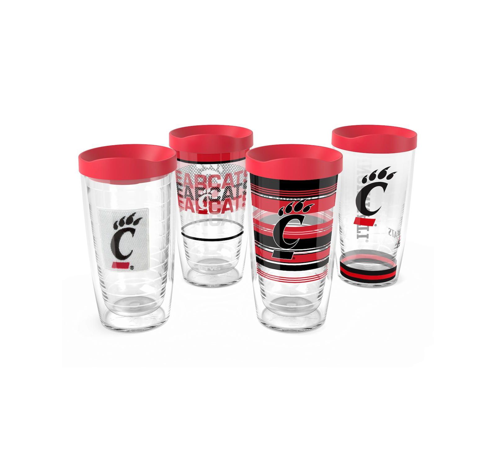 Tervis Cincinnati Bearcats 4-Pack 16oz. Classic Tumbler Set