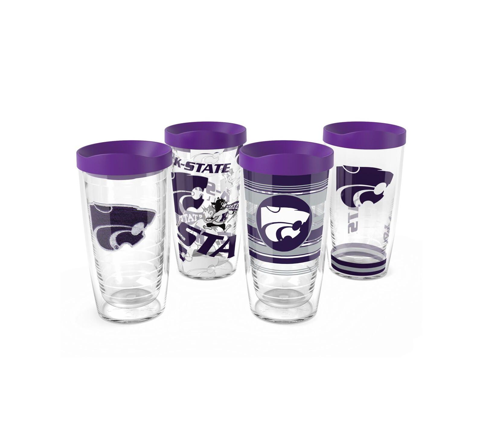 Набор стаканов Tervis Kansas State Wildcats 4-Pack 16oz. Classic