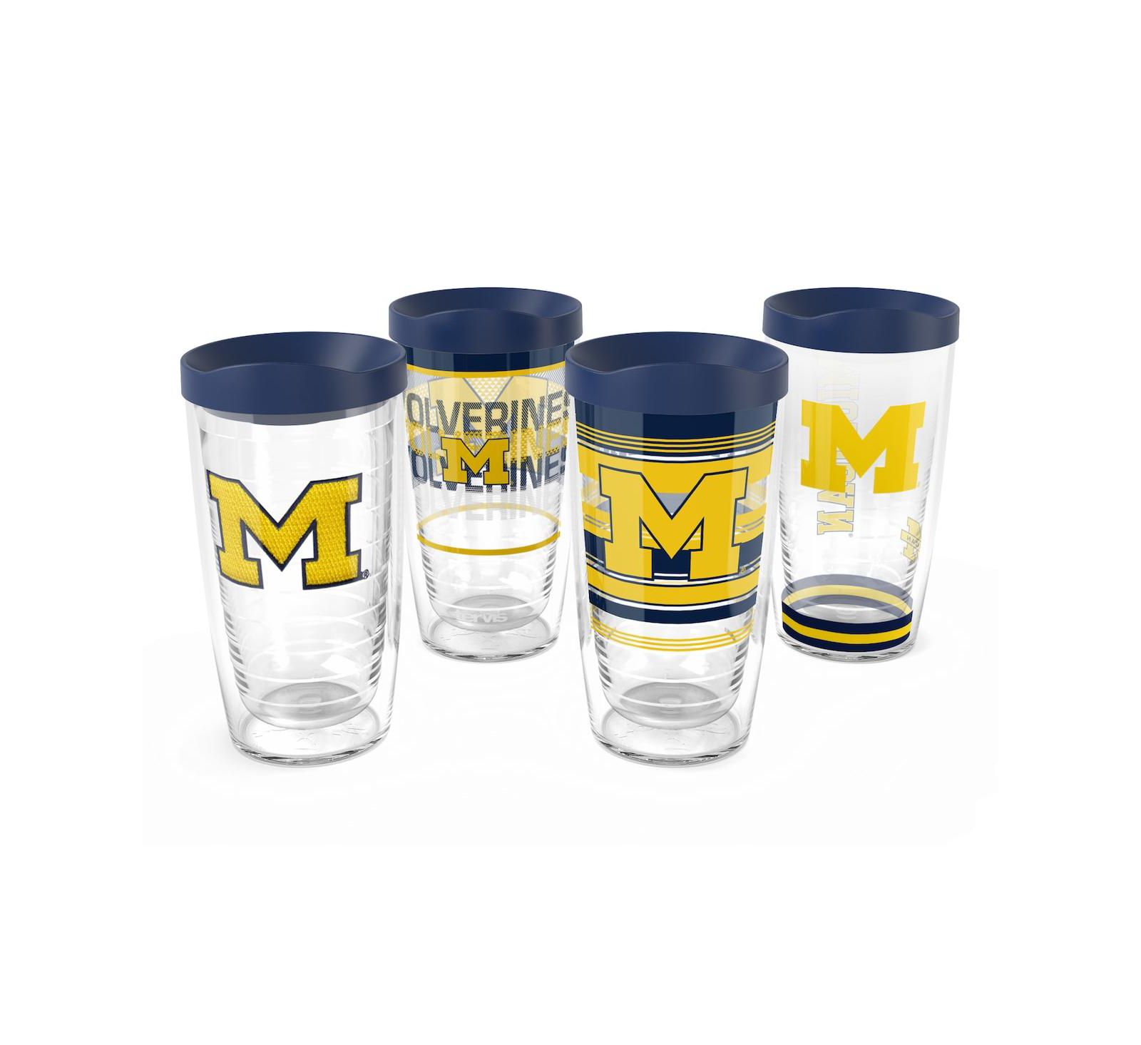 Tervis Michigan Wolverines 4-Pack 16oz. Classic Tumbler Set