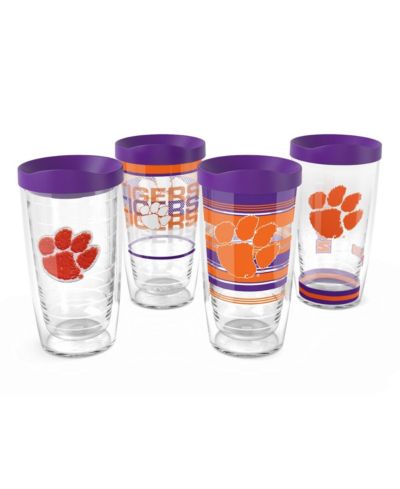 Tervis Clemson Tigers 4-Pack 16oz. Classic Tumbler Set