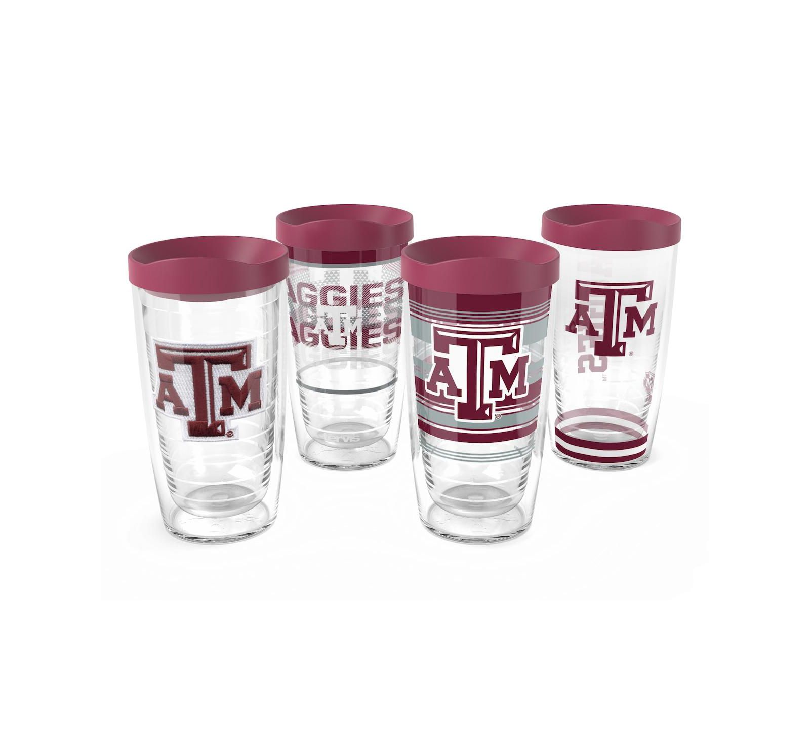 Набор стаканов Tervis Texas A&M Aggies, 4 шт, 16oz.