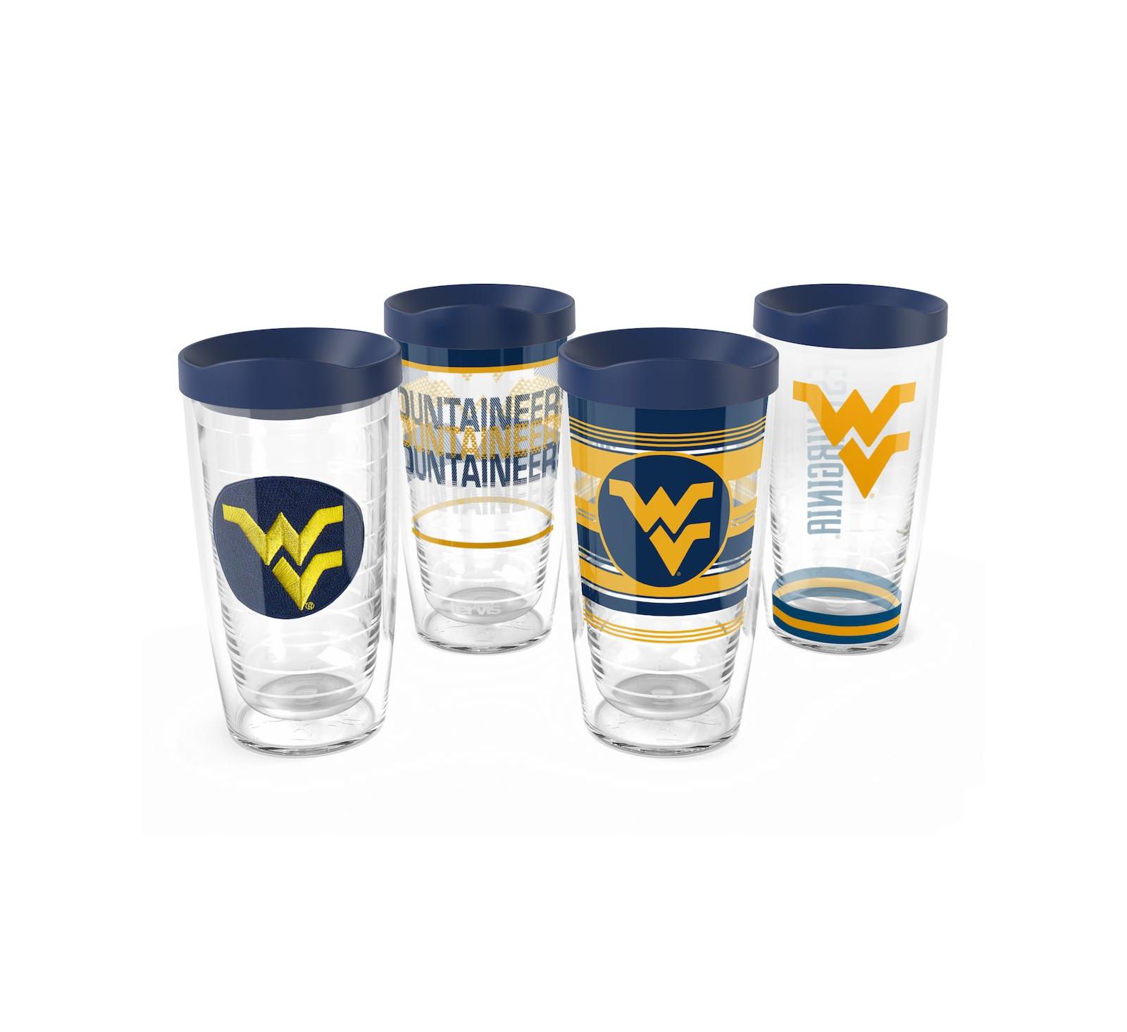 Набор стаканов Tervis West Virginia Mountaineers 4-Pack 16oz. Classic Tumbler Set