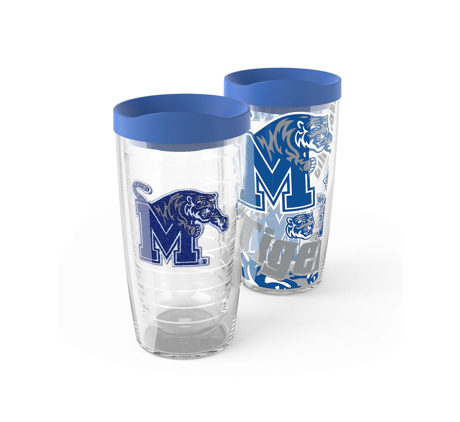 Tervis Memphis Tigers 2-Pack 16oz. Competitor Emblem Tumbler Set