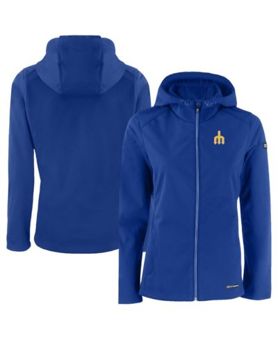 Cutter & Buck Women's Royal Seattle Mariners Evoke Eco Softshell Full-Zip Jacket