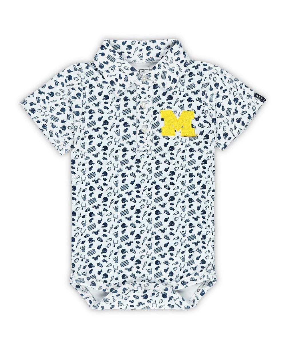 Детский боди Garb Michigan Wolverines Tom с принтом, белый, для мальчиков и девочек