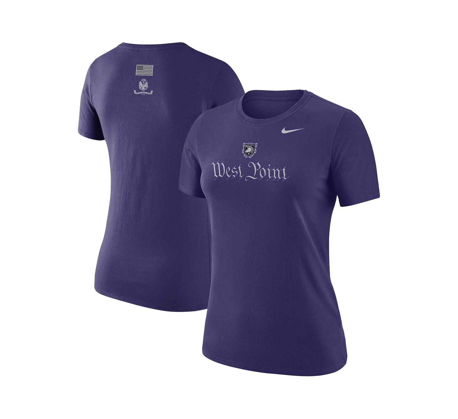 Nike Women's Purple Army Black Knights West Point 250 Collection Dri-FIT T-Shirt