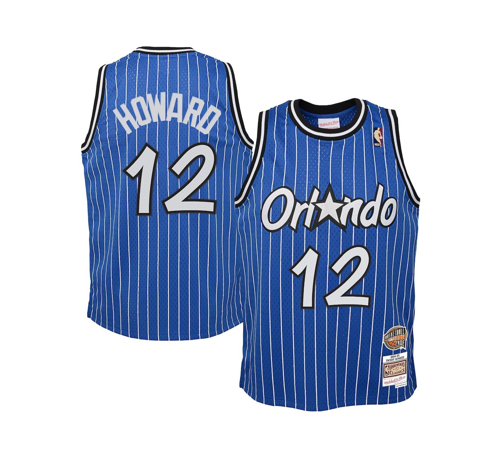 Детская джерси Mitchell & Ness Dwight Howard Blue Orlando Magic 2004/05 Hardwood Classics Swingman