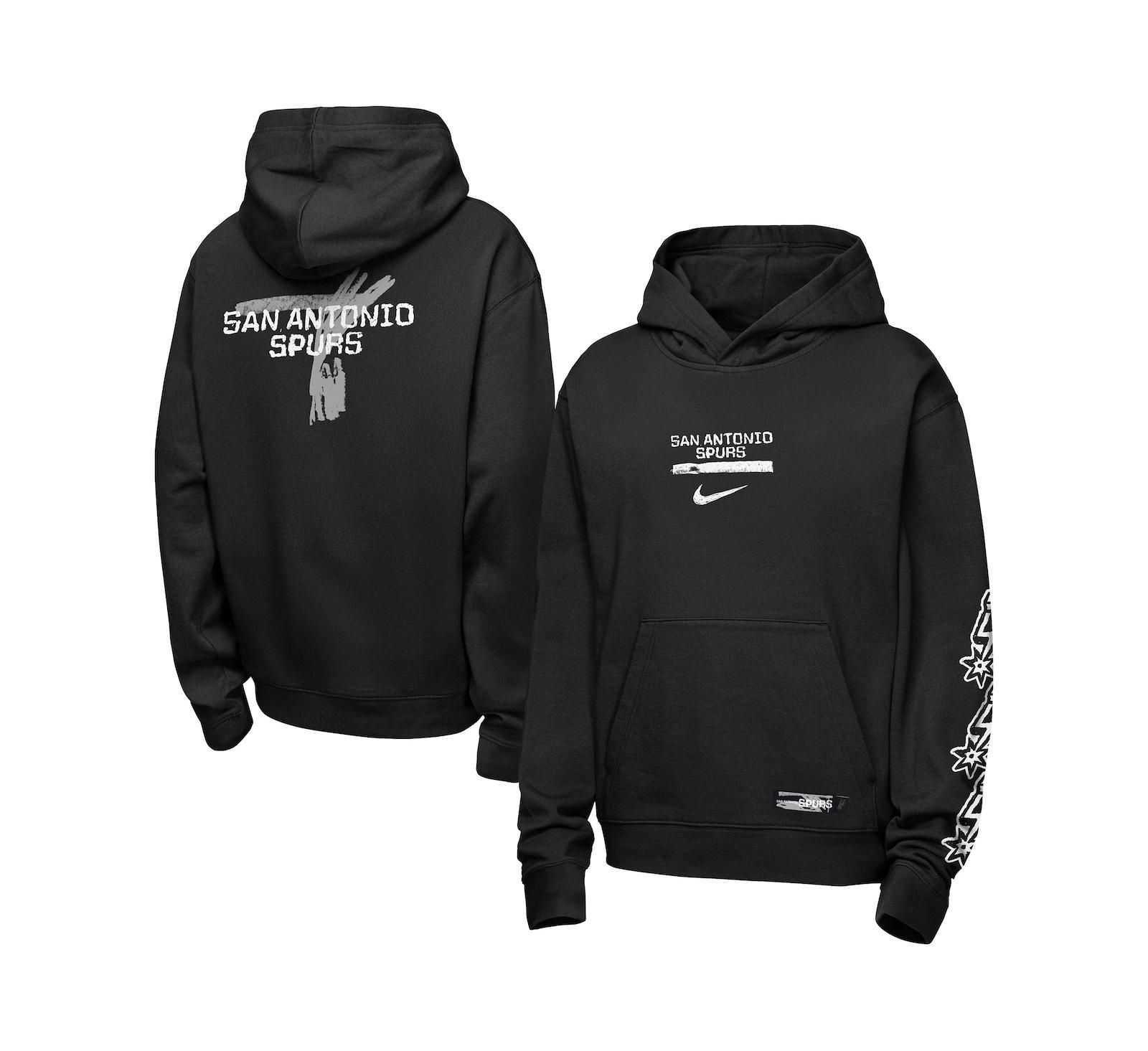Худи Nike для мальчиков и девочек San Antonio Spurs черное