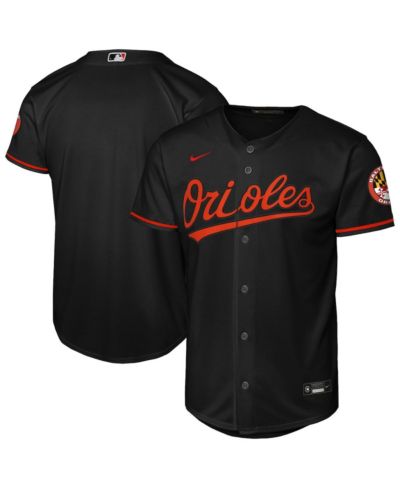 Джерси Nike Black Baltimore Orioles для мальчиков и девочек