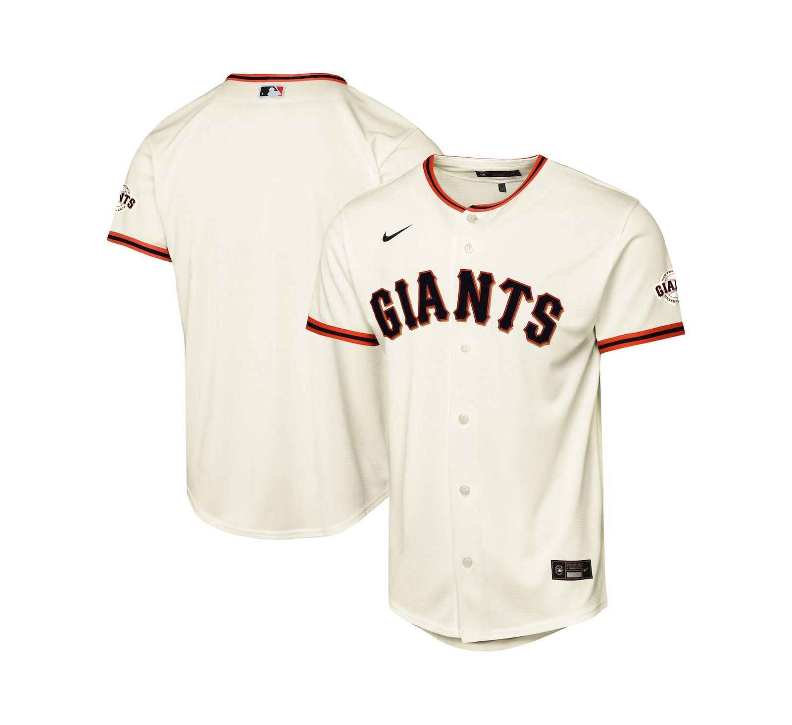 Nike джерси San Francisco Giants для мальчиков и девочек, кремовый цвет