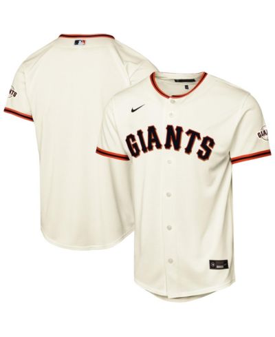 Nike Big Boys and Girls Cream San Francisco Giants Home Stadium Jersey