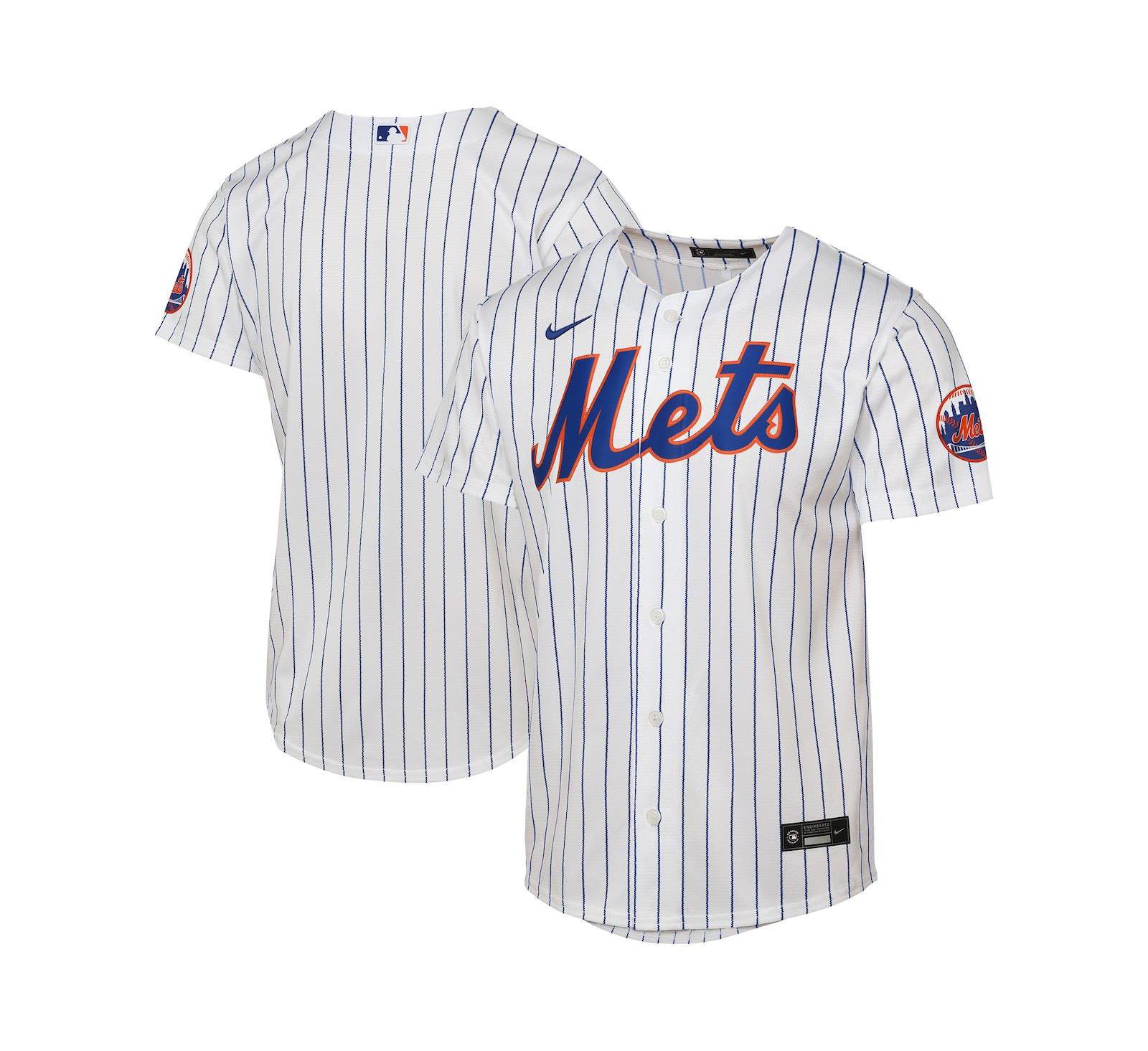 Детская игровая джерси Nike White New York Mets Home Stadium