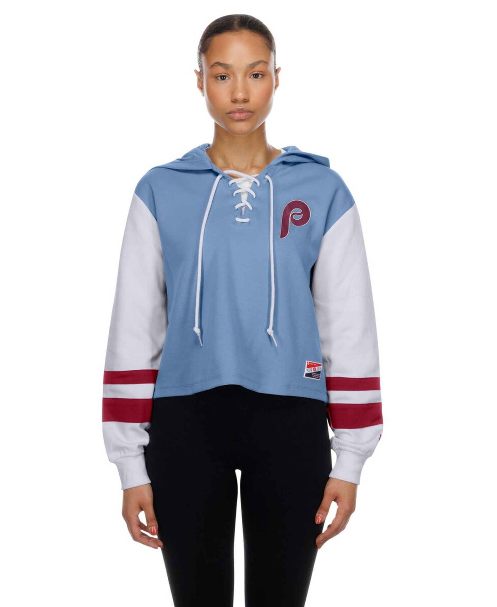 New Era Женский худи Boxy Lace-Up Light Blue Philadelphia Phillies