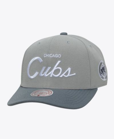 Mitchell & Ness Мужская кепка Chicago Cubs Thunderstorm Head Coach Pro-Crown Adjustable Gray