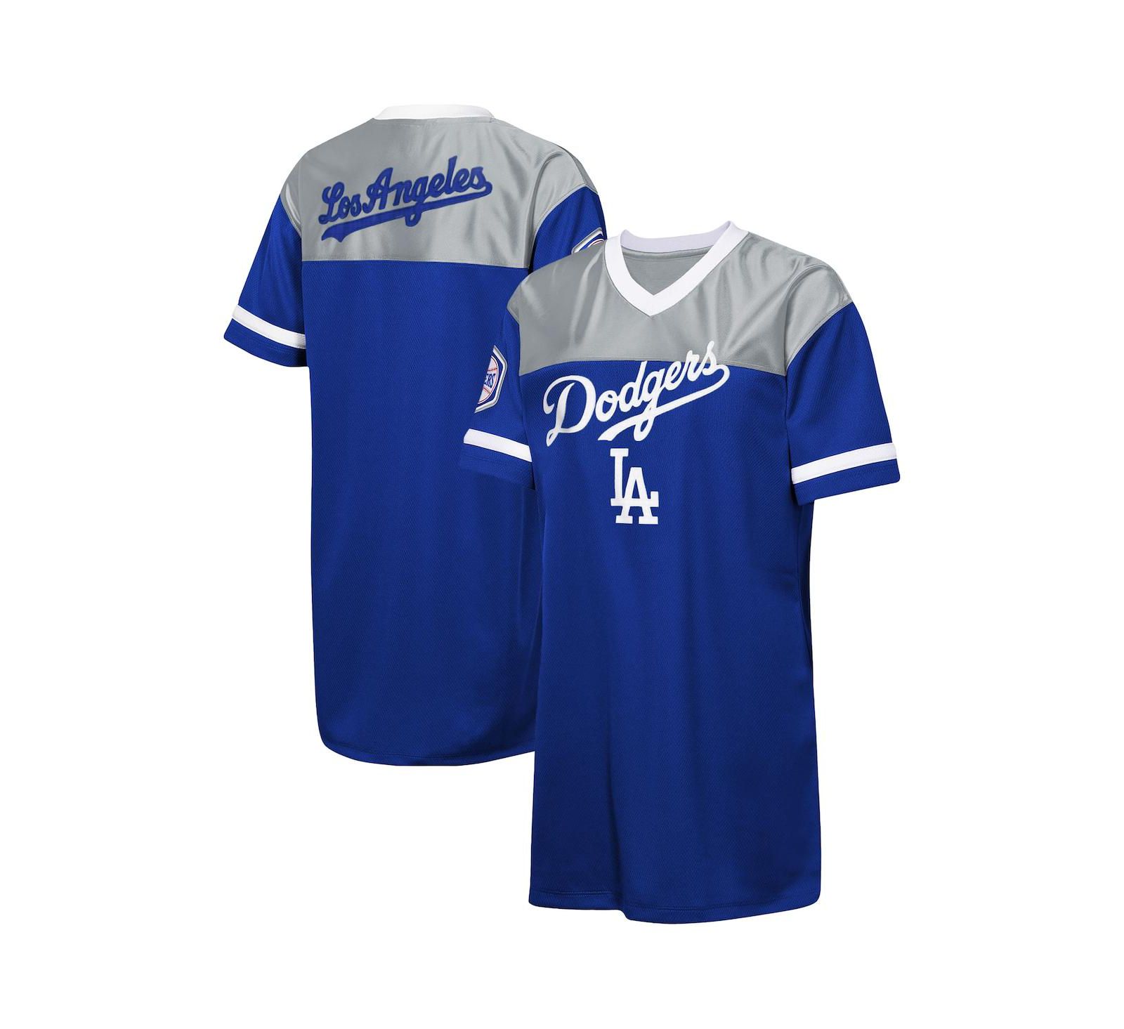 Детская футболка-платье Outerstuff Big Girls Royal Los Angeles Dodgers Big League Cheer V-Neck