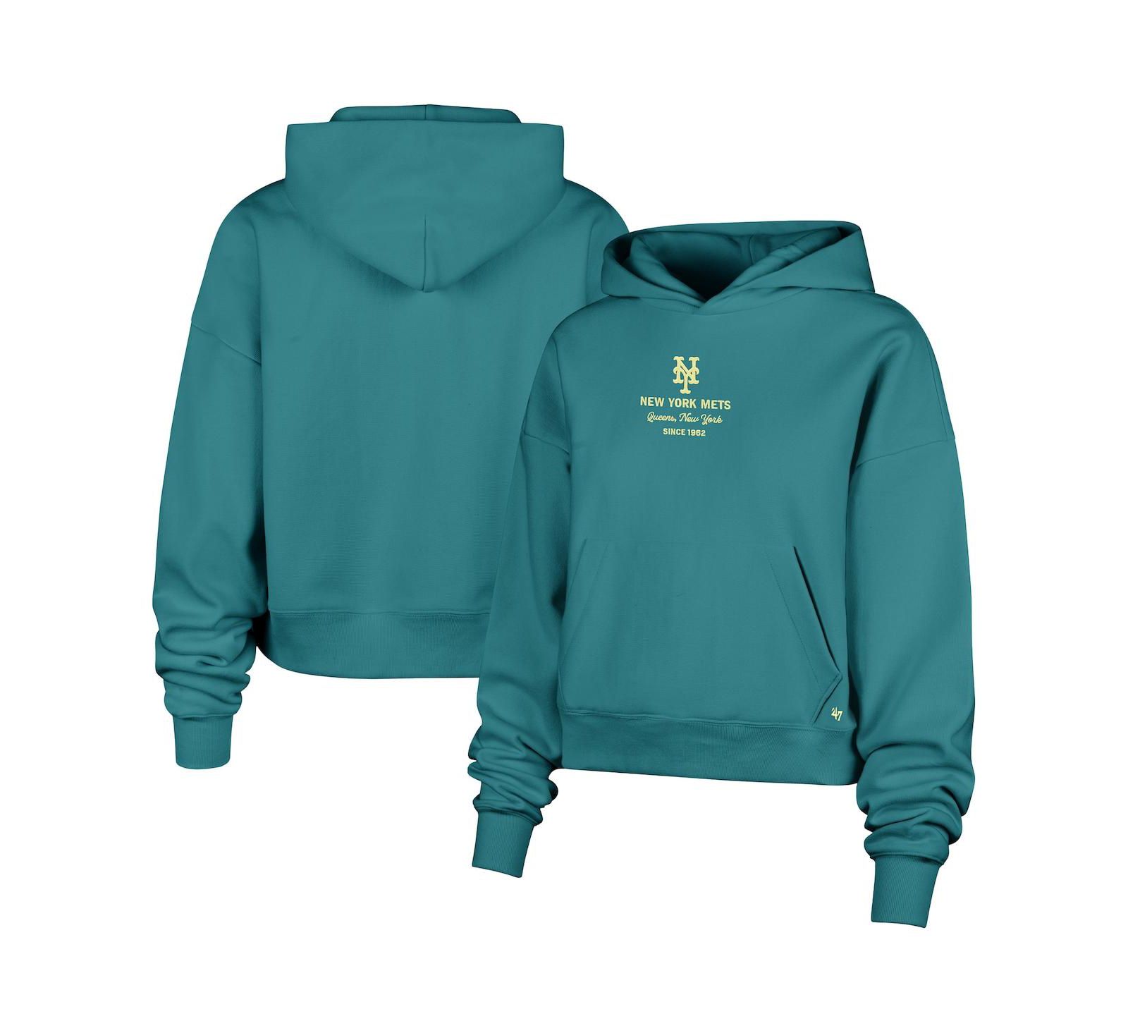 Женское худи '47 Brand Teal New York Mets Anderson Foundation