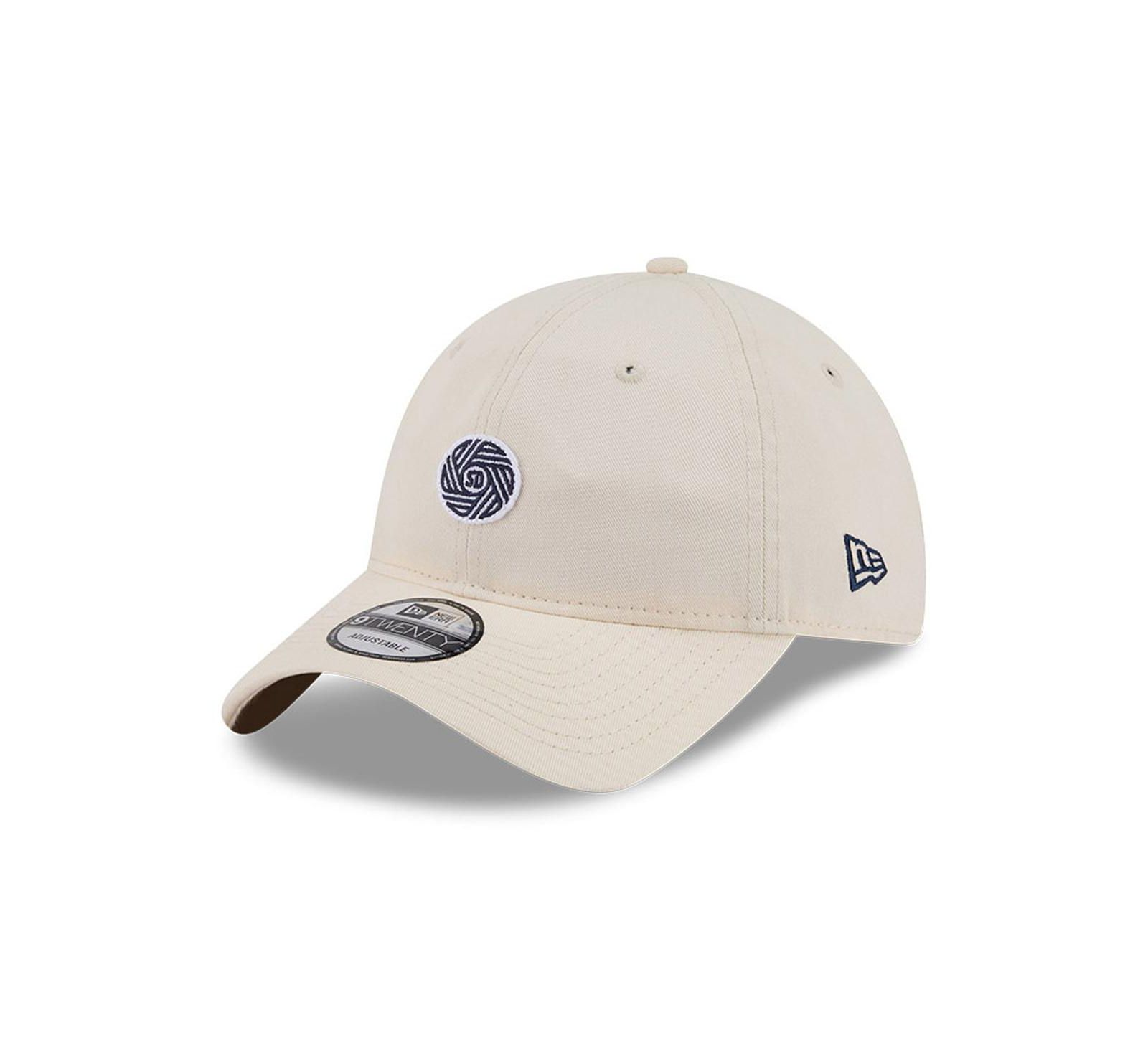 New Era Men's Beige San Diego FC Micro Team Logo 9TWENTY Adjustable Hat